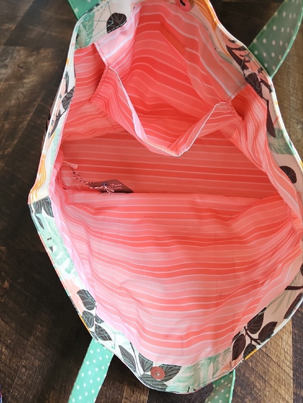 Matilda Jane Coral, Mint & Yellow Tropical Tote - Picture 5 of 6